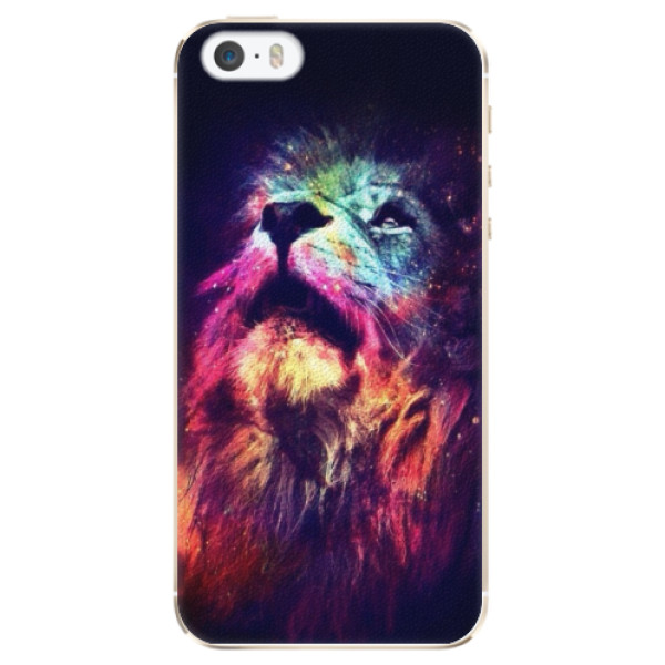 Plastové puzdro iSaprio - Lion in Colors - iPhone 5/5S/SE