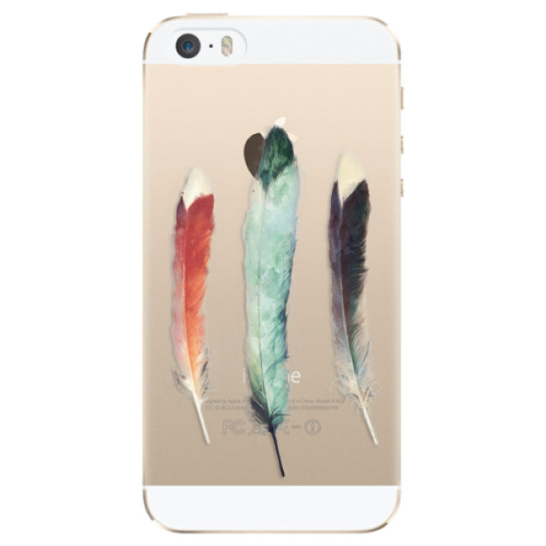 Plastové puzdro iSaprio - Three Feathers - iPhone 5/5S/SE