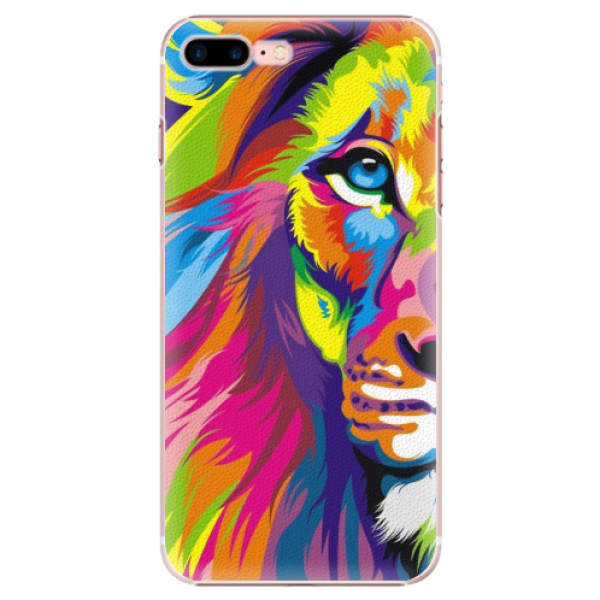 Plastové puzdro iSaprio - Rainbow Lion - iPhone 7 Plus