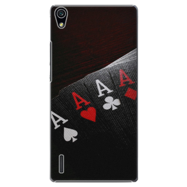Plastové puzdro iSaprio - Poker - Huawei Ascend P7