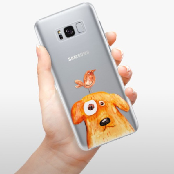 Plastové puzdro iSaprio - Dog And Bird - Samsung Galaxy S8 Plus