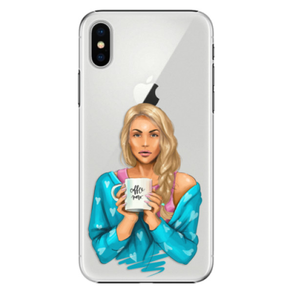 Plastové puzdro iSaprio - Coffe Now - Blond - iPhone X