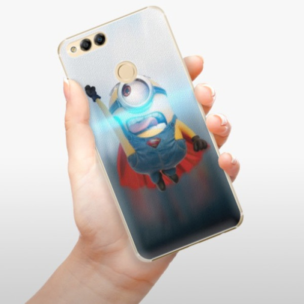 Plastové puzdro iSaprio - Mimons Superman 02 - Huawei Honor 7X