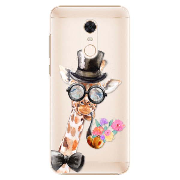 Plastové puzdro iSaprio - Sir Giraffe - Xiaomi Redmi 5 Plus