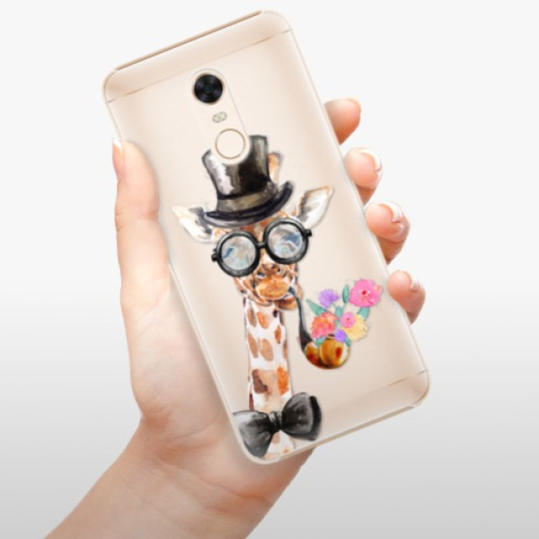 Plastové puzdro iSaprio - Sir Giraffe - Xiaomi Redmi 5 Plus