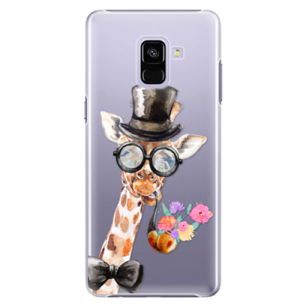 Plastové puzdro iSaprio - Sir Giraffe - Samsung Galaxy A8+