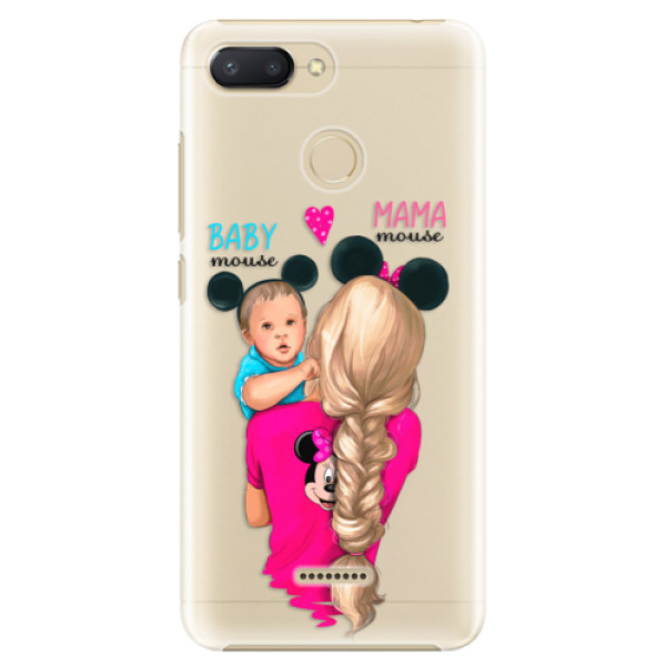 Plastové puzdro iSaprio - Mama Mouse Blonde and Boy - Xiaomi Redmi 6