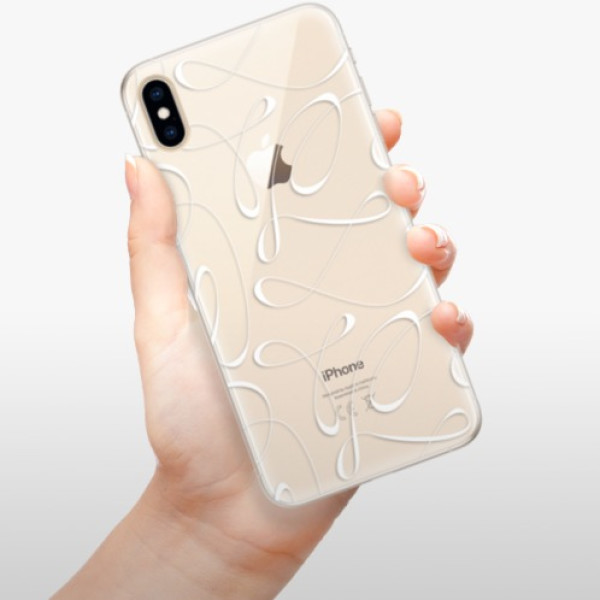 Silikónové puzdro iSaprio - Fancy - white - iPhone XS Max