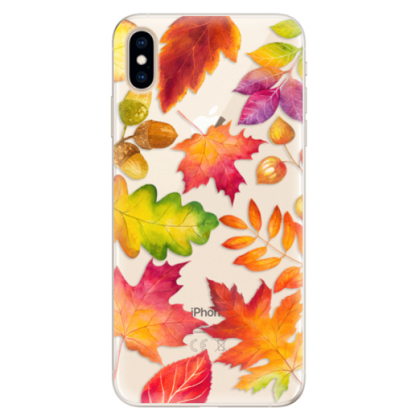 E-shop Silikónové puzdro iSaprio - Autumn Leaves 01 - iPhone XS Max