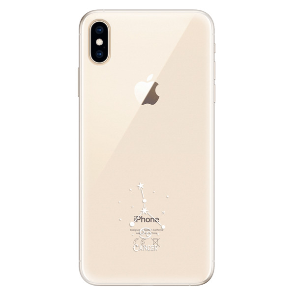 Silikónové puzdro iSaprio - čiré - Rak - iPhone XS Max