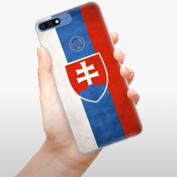 Silikónové puzdro iSaprio - Slovakia Flag - Huawei Honor 7C