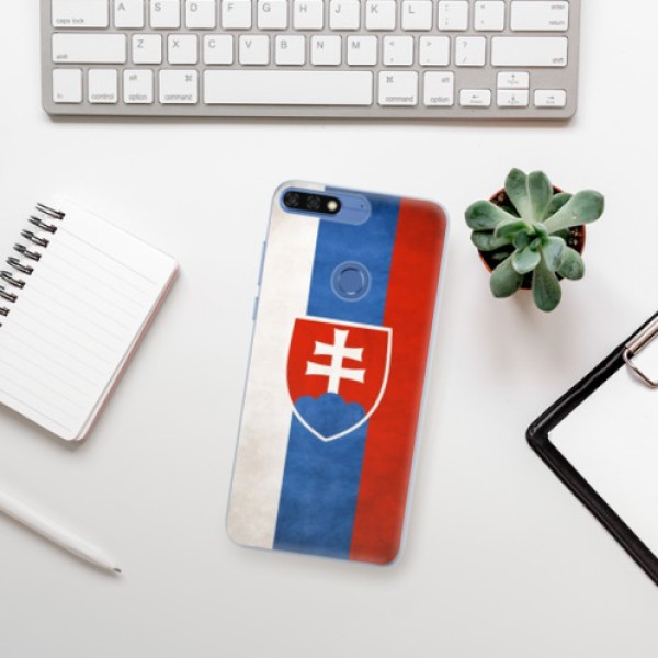 Silikónové puzdro iSaprio - Slovakia Flag - Huawei Honor 7C