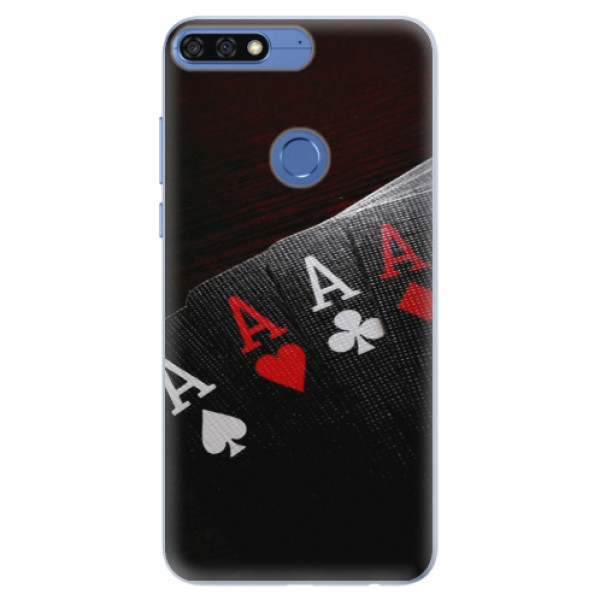 Silikónové puzdro iSaprio - Poker - Huawei Honor 7C