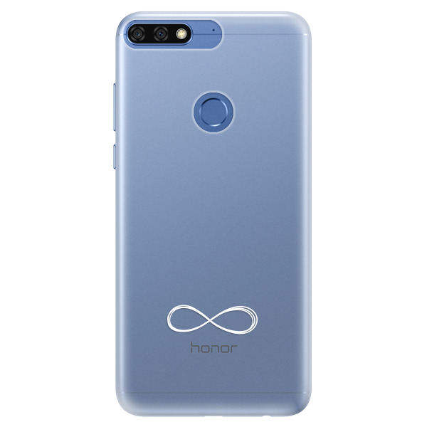 Silikónové puzdro iSaprio - čiré - Infinity - Huawei Honor 7C