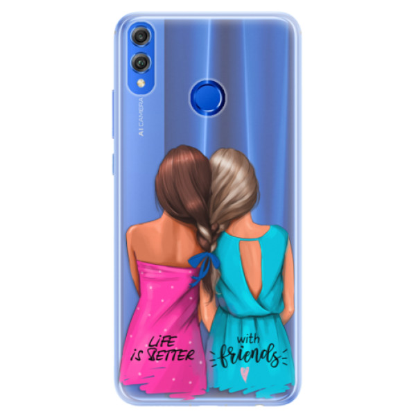 Silikónové puzdro iSaprio - Best Friends - Huawei Honor 8X