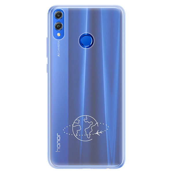 Silikónové puzdro iSaprio - čiré - Travel - Huawei Honor 8X