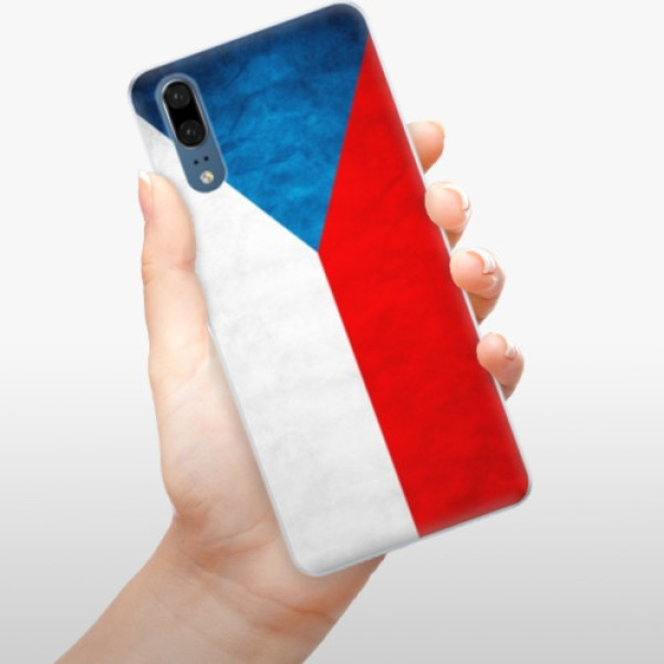 Silikónové puzdro iSaprio - Czech Flag - Huawei P20