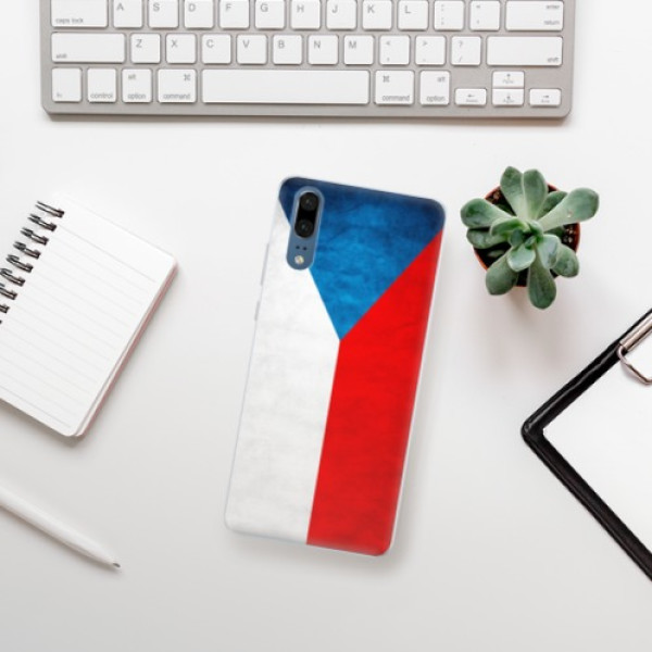 Silikónové puzdro iSaprio - Czech Flag - Huawei P20