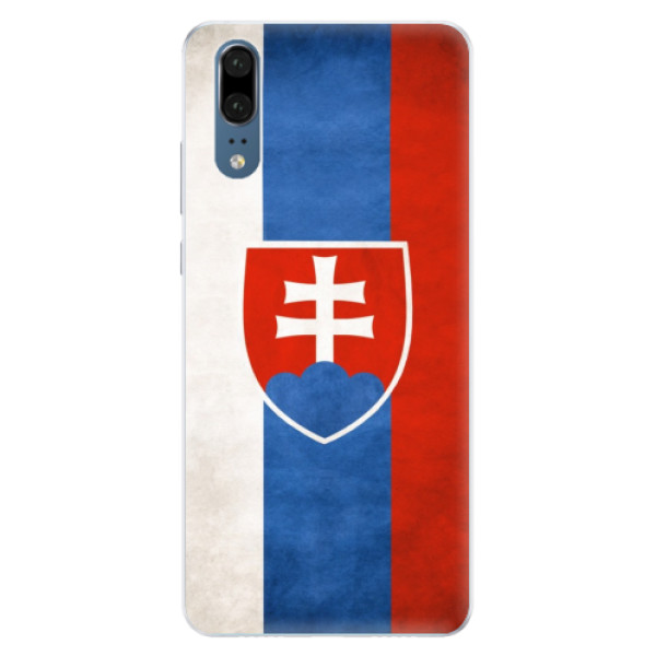 Silikónové puzdro iSaprio - Slovakia Flag - Huawei P20