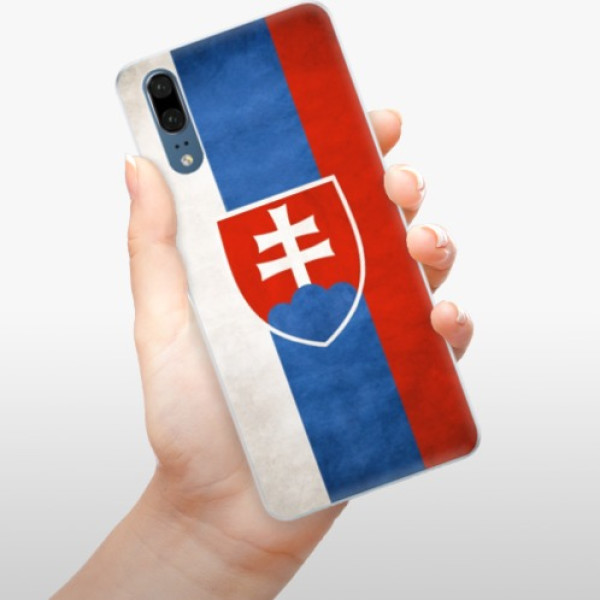 Silikónové puzdro iSaprio - Slovakia Flag - Huawei P20