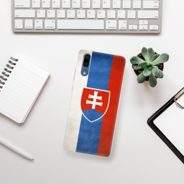 Silikónové puzdro iSaprio - Slovakia Flag - Huawei P20