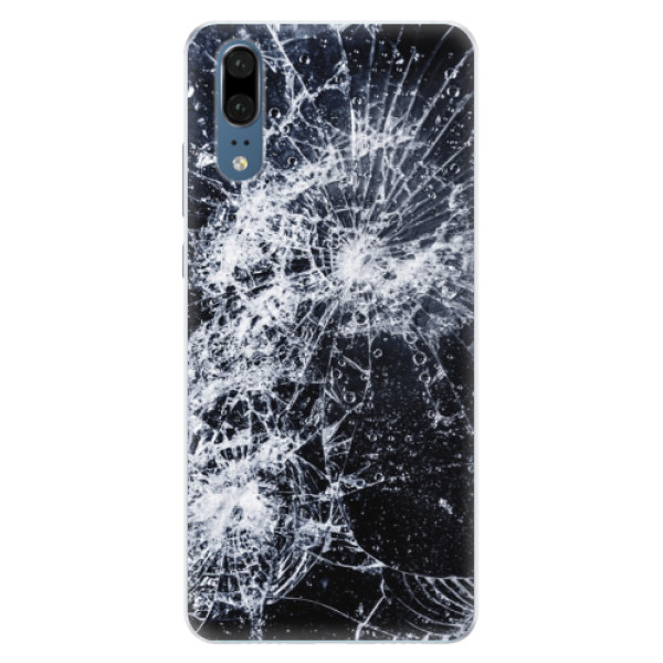 Silikónové puzdro iSaprio - Cracked - Huawei P20