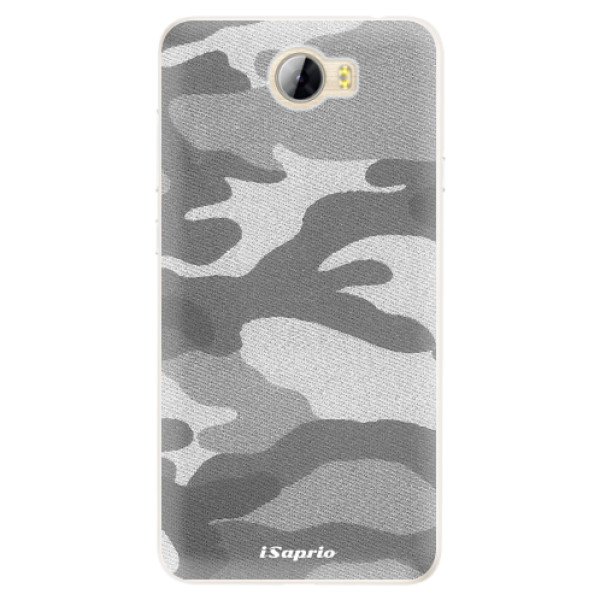 Silikónové puzdro iSaprio - Gray Camuflage 02 - Huawei Y5 II / Y6 II Compact