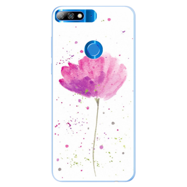 Silikónové puzdro iSaprio - Poppies - Huawei Y7 Prime 2018