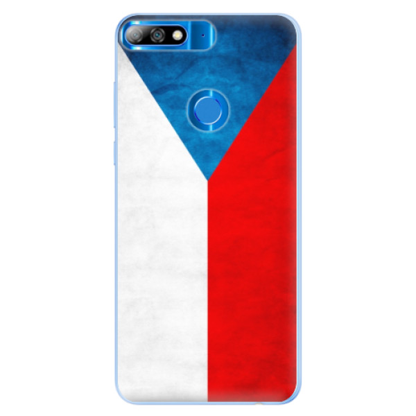 Silikónové puzdro iSaprio - Czech Flag - Huawei Y7 Prime 2018