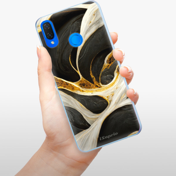 Silikónové puzdro iSaprio - Black and Gold - Huawei Nova 3i