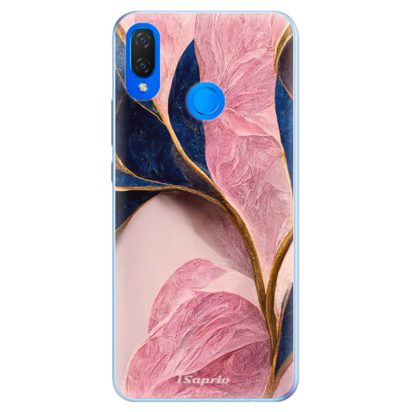 Silikónové puzdro iSaprio - Pink Blue Leaves - Huawei Nova 3i
