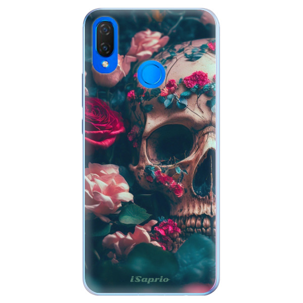 Silikónové puzdro iSaprio - Skull in Roses - Huawei Nova 3i