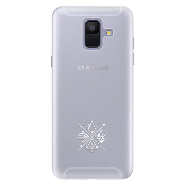 Silikónové puzdro iSaprio - čiré - Elements - Samsung Galaxy A6