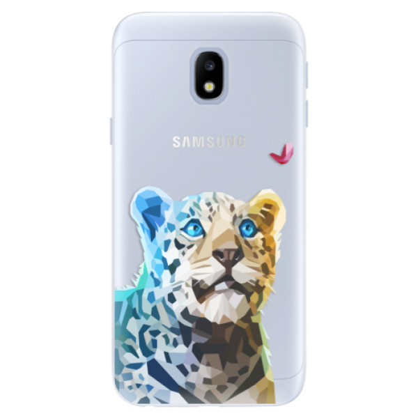 Silikónové puzdro iSaprio - Leopard With Butterfly - Samsung Galaxy J3 2017