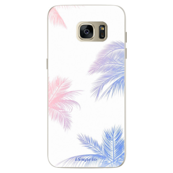 Silikónové puzdro iSaprio - Digital Palms 10 - Samsung Galaxy S7 Edge