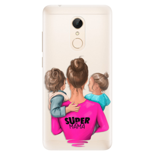 Silikónové puzdro iSaprio - Super Mama - Boy and Girl - Xiaomi Redmi 5