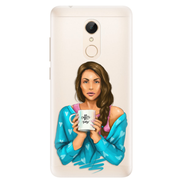 Silikónové puzdro iSaprio - Coffe Now - Brunette - Xiaomi Redmi 5