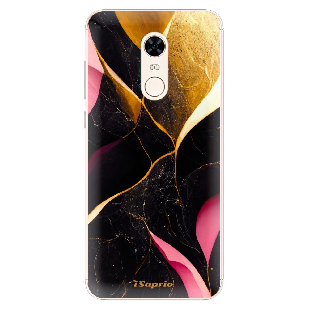 Silikónové puzdro iSaprio - Gold Pink Marble - Xiaomi Redmi 5 Plus