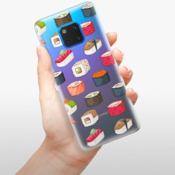 Silikónové puzdro iSaprio - Sushi Pattern - Huawei Mate 20 Pro