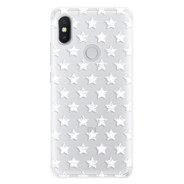 Silikónové puzdro iSaprio - Stars Pattern - white - Xiaomi Redmi S2