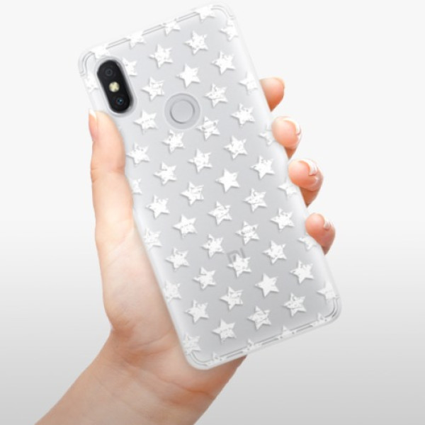 Silikónové puzdro iSaprio - Stars Pattern - white - Xiaomi Redmi S2