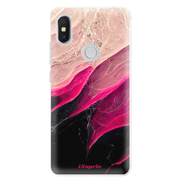 Silikónové puzdro iSaprio - Black and Pink - Xiaomi Redmi S2