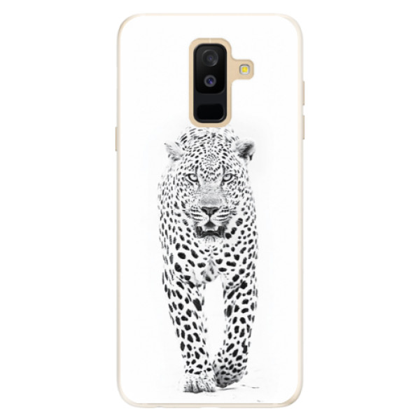 Silikónové puzdro iSaprio - White Jaguar - Samsung Galaxy A6+
