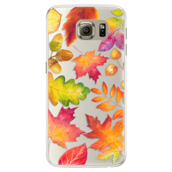 Silikónové puzdro iSaprio - Autumn Leaves 01 - Samsung Galaxy S6 Edge