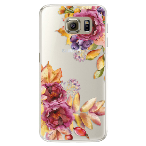 Silikónové puzdro iSaprio - Fall Flowers - Samsung Galaxy S6 Edge