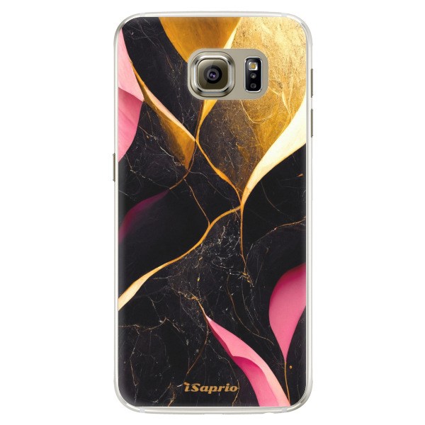 Silikónové puzdro iSaprio - Gold Pink Marble - Samsung Galaxy S6 Edge