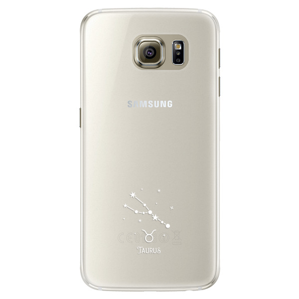 Silikónové puzdro iSaprio - čiré - Býk - Samsung Galaxy S6 Edge