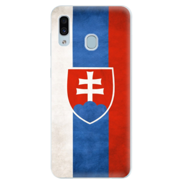 Silikónové puzdro iSaprio - Slovakia Flag - Samsung Galaxy A30