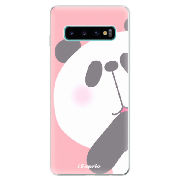 Odolné silikónové puzdro iSaprio - Panda 01 - Samsung Galaxy S10