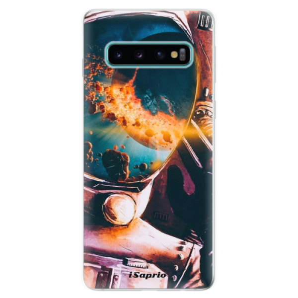 Odolné silikónové puzdro iSaprio - Astronaut 01 - Samsung Galaxy S10